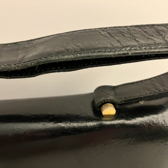 VTG Purse with Brass Details Handcrafted by Bernard Original Made in Canada - Picture 3 of 10